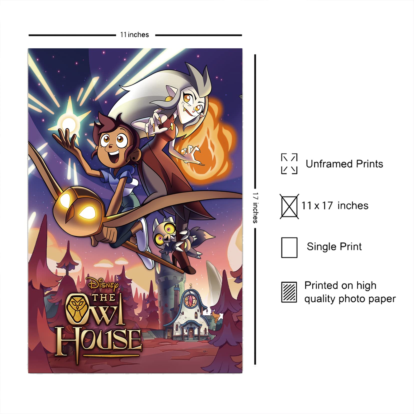 Amazon.co.jp: Christ-EZ アニメ カートゥーン フクロウの家 壁